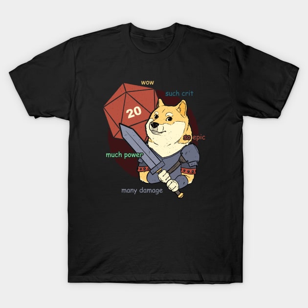 RPG - Doge Meme T-Shirt by The Inked Smith